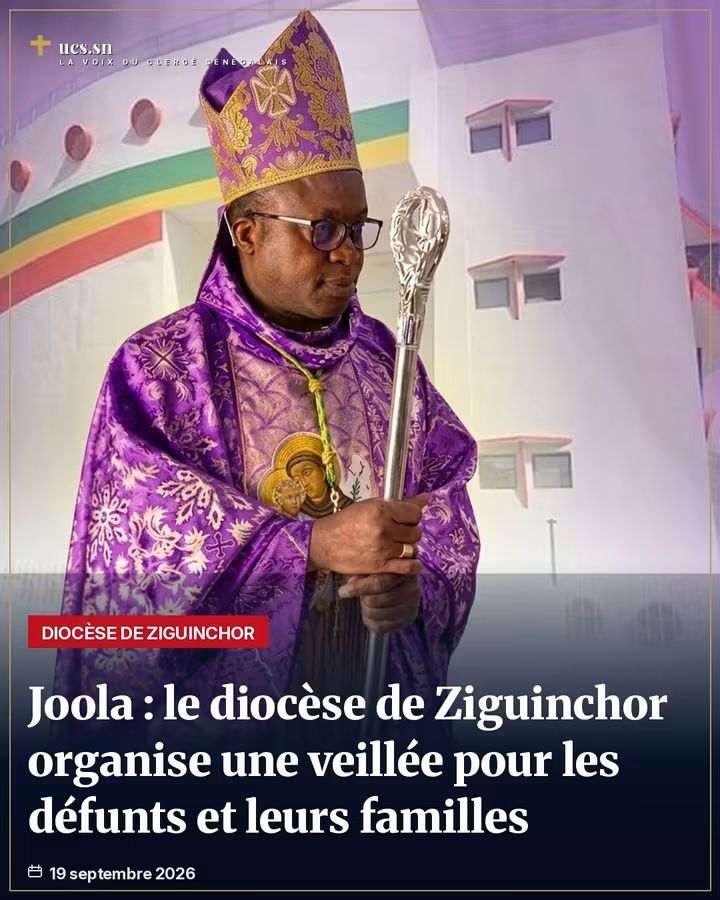 24e anniversaire du Joola : Le diocèse de Ziguinchor organise une veillée pour les défunts et leurs familles